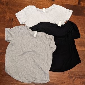 Set of 3 H&M modal blend tees